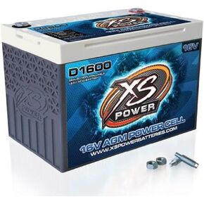XS BATTERIES XS Power D1600 16V 2,400 Amp AGM Battery with 3/8" Stud Terminal