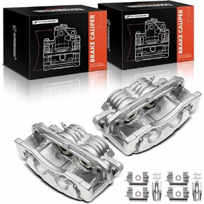 A-Premium Disc Brake Caliper Assembly with Bracket Compatible with Select Buick, Chevy, GMC, Isuzu, Olds & Saab Models - Rainier, SSR, Trailblazer, Envoy, Ascender, Bravada, 9-7x - Front Side