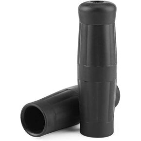 1"-7/8" Rubber Motorcycle Handlebar Hand Grips, Universal Antiskid Handlebars Vintage Classic Handlebar Hand Grips Bar, Coke Bottle Design