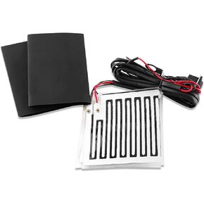 12V Universal Motorcycle Handlebar Heated Pad, Warm Heated Grip Kit Pads, Keenso Motorbike Winter Heated Grip Pads Inserts Handlebar Hand Warmers ATV Motorcycle Warm Heated Grip Kit Pads