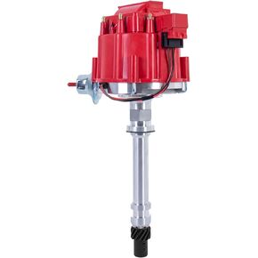 EVERESTWAY Racing Hei Distributor Compatible for Chevy C10 GMC SBC BBC Small Block w/ 65k Coil 7500RPM 305 454 350 400 Red Cap and Rotor kit Replacement 850001R