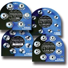 غطاء صامولة من الفولاذ المقاوم للصدأ مقاس 1 بوصة من WheelMaster 8010 - عبوة من 8 قطع in Kuwait