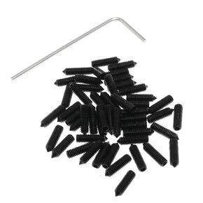 Maxmoral M3x10mm Hexagon Socket Button Head Screws with Cone Point 304 Stainless Steel Screws with Wrench Set Screw Black