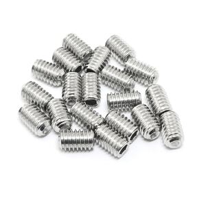 Pro Bamboo Kitchen 20pcs Socket Set Screws 5/16-18x1/2 inch Stainless Steel Screw Headless Hexagon Socket Set Stop Screw