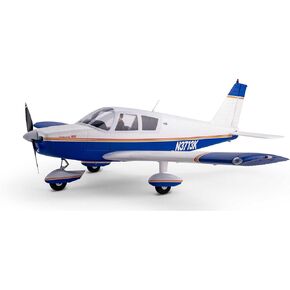 E-flite RC Airplane Cherokee 1.3M Blue BNF Basic AS3X and Safe Select EFL05450