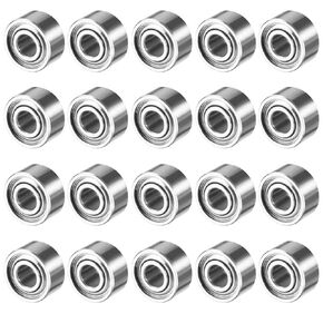 uxcell 20pcs MR63ZZ 3mmx6mmx2.5mm Double Shielded Miniature Deep Groove Ball Bearing