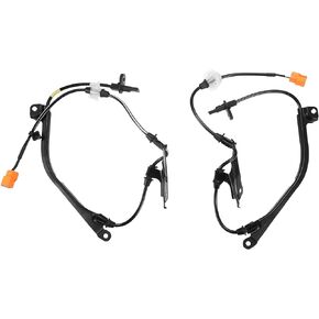 Motoforti Front Left Right ABS Speed Sensor, for Acura TL 2004-2008, Rubber, No.57450SEPA01/57455SEPA01, Black, 2 Pcs