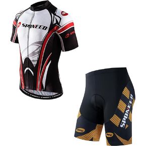 Bike Wear for Men Cycling Shorts Padded Cycling Shirt Race Fit Cycle Gear US L