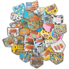 Pocket Shape Cardstock Cutouts for Freshies | 12 Pack | 3.75 Wide x 2.75" Long | Freshie Supplies | Mixed Pack of 12 Different Design