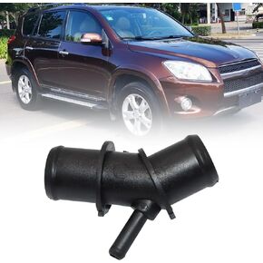 FZJDSD Radiator Upper Hose Connector Pipe Adapter Compatible With Toyota Rav4 2009 2010 2011 2012 Replace 16571-0V020 165710V020 16057-36011 1605736011