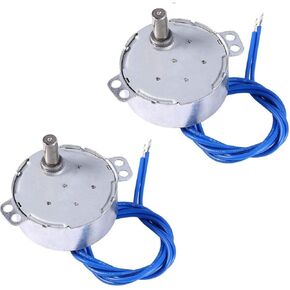 2PCS Synchronous Synchron Motor 50/60Hz AC 100~127V 4W 2.5-3RPM/MIN CCW/CW For Hand-Made, School Project, Model or Guide Motor (2.5-3RPM)