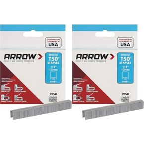 Arrow Fastener 508 Genuine T50 1/2-Inch Staples, 2 Pack