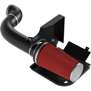 4" inches Performance Cold Air Intake Kit with Filter & Powder Coated Intake Tube Pipe Compatible with 99-06 GMC Chevy 1999 2000 2001 2002 2003 2004 2005 2006 V8 4.8L/5.3L/6.0L Black