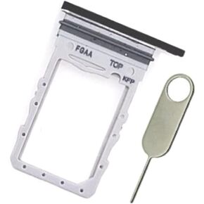 Replacement Sim Card Tray Holder for Samsung Galaxy Z Flip 4 SM-F721U F7210 (Black/Graphite)