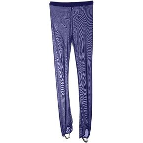 LIUHUO Girls Ice Skating Tights Mesh Compression Leggings