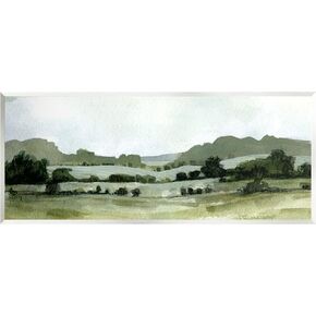 Stupell Industries Distant Rolling Hills Rural Grassland Scenic Landscape Wood Wall Art, Design By Emma Caroline
