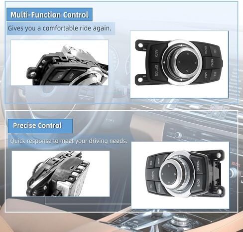ARSTAK 9206444 عصا التحكم بمفتاح الوسائط i-Drive 10PIN يناسب BMW F07 F10 F11 F01 F02 F25 F04 Hybrid 2007-2017، 5 7 X3 Series 65829206446 65-82-9-206-446 65829206444 65829212451 in Kuwait