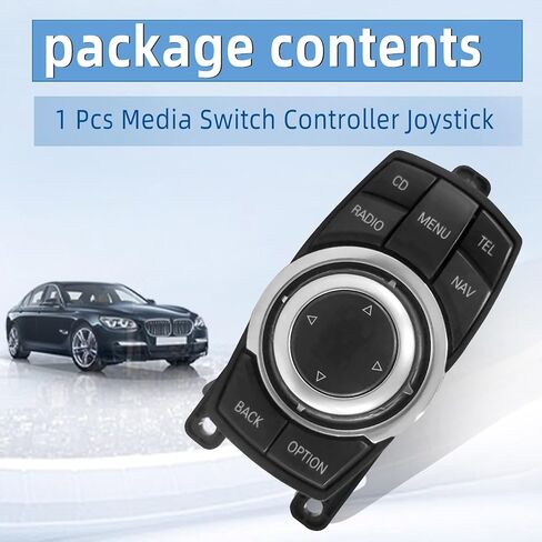 ARSTAK 9206444 عصا التحكم بمفتاح الوسائط i-Drive 10PIN يناسب BMW F07 F10 F11 F01 F02 F25 F04 Hybrid 2007-2017، 5 7 X3 Series 65829206446 65-82-9-206-446 65829206444 65829212451 in Kuwait