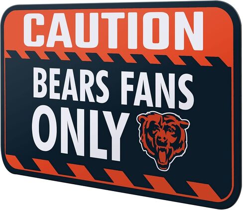 foco NFL Team Logo Caution Hanging Wall Sign in Saudi Arabia