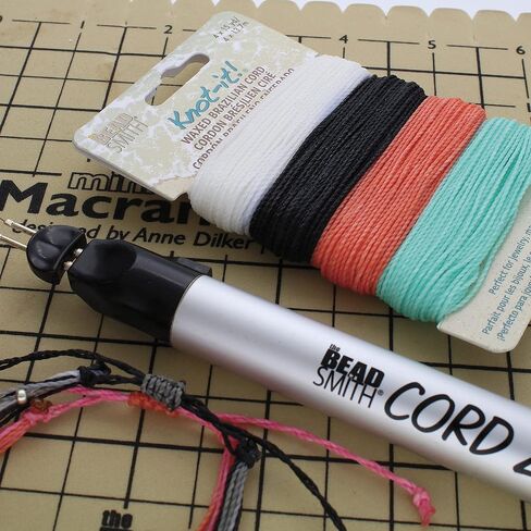 The Beadsmith Knot It Waxed Polyester Cord – Ocean Dreams – 1mm Diameter – 4 Cords, 15 Yards Each – Make Jewelry, Macrame, Friendship Bracelets and DIY Crafts in Saudi Arabia