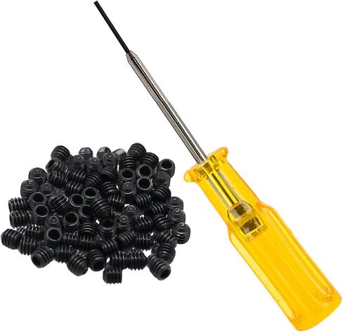 Fbshicung 100 قطعة 1.5 مللي متر Serger غرامة دبوس المسمار لإبرة سداسية متوافق مع ماكينة خياطة JUKI MO 2516 3600 3900 الاوفرلوك in Kuwait