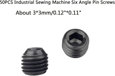 Fbshicung 100 قطعة 1.5 مللي متر Serger غرامة دبوس المسمار لإبرة سداسية متوافق مع ماكينة خياطة JUKI MO 2516 3600 3900 الاوفرلوك in Kuwait