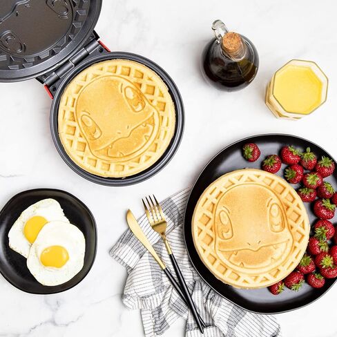 Uncanny Brands Pokémon Charmander Waffle Maker - Make Bounty Charmander Waffles - Kitchen Appliance in Saudi Arabia
