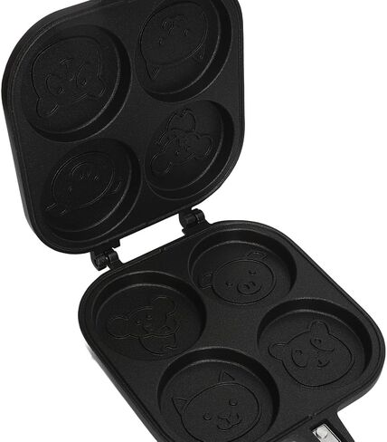 Double Sided Pancake Pan, Aluminum Alloy Non Stick Coating Pan for Fluffy Waffles, Portable High Efficiency Pancake Pan for Outdoor Cooking Camping Picnics in Saudi Arabia
