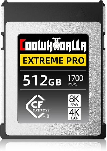Coowkooalla CFexpress Type B Memory Card,Up to 1700MB/s Read,Raw 8K Video Recording (512GB) in Saudi Arabia