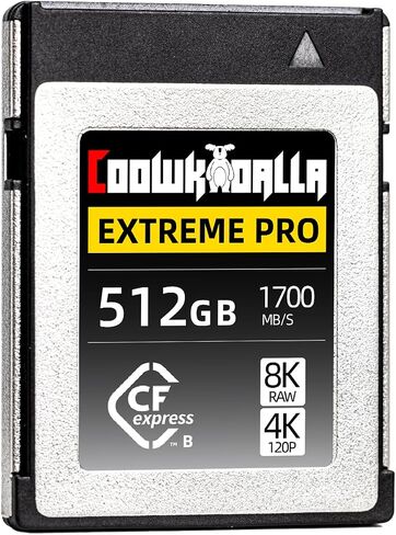 Coowkooalla CFexpress Type B Memory Card,Up to 1700MB/s Read,Raw 8K Video Recording (512GB) in Saudi Arabia