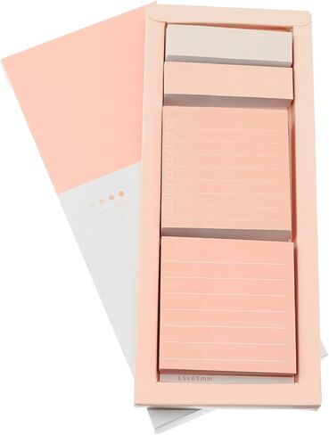 Pink 1 Box Sticky Notes Set Self-Stick Note Pads Sheets Pastel Sticky Note Pads Self-Stick Index Tabs Cute Memo Notepads for School Office and Home in Saudi Arabia