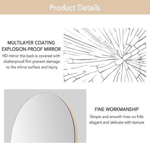 NeuType Arched Full Length Mirror 65"x22" Full Body Mirror Polymer Thin Frame Hanging or Leaning Against Wall Oversized Large Bedroom Mirror Floor Mirror Dressing Mirror with Stand Natural in Saudi Arabia