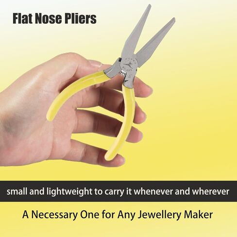Rongon Flat Nose Plier Professional Jewelry Making Pliers Smooth Jaw Long Needle Nose Plier for Family Wire Bending Warpping Shaping, Jewelers Repair Tools (6 Inch) in Saudi Arabia