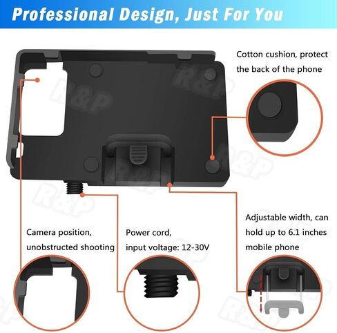 willis Motorcycle Phone Mount for BMW R1200GS, Mobile Phone Holder with Dual USB Charging Ports for BMW ADV F700 800GS R1250GS,GPS Navigation Bracket for Honda CRF1000L Africa Twin CRF1000L 2016 in Saudi Arabia