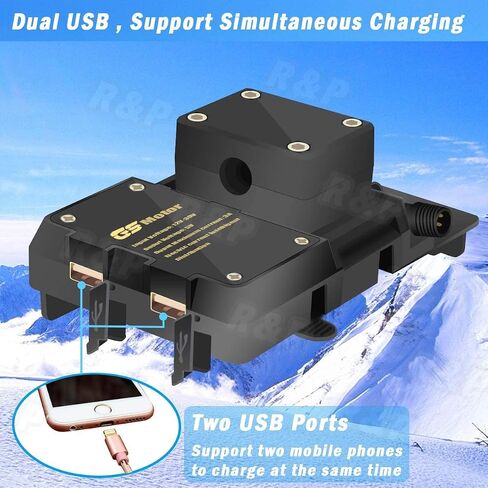 willis Motorcycle Phone Mount for BMW R1200GS, Mobile Phone Holder with Dual USB Charging Ports for BMW ADV F700 800GS R1250GS,GPS Navigation Bracket for Honda CRF1000L Africa Twin CRF1000L 2016 in Saudi Arabia