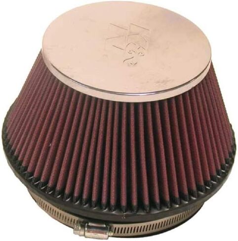 K&N Universal Clamp-On Air Filter: High Performance, Premium, Washable, Replacement Engine Filter: Flange Diameter: 6 In, Filter Height: 4 In, Flange Length: 1 In, Shape: Round Tapered, RF-1009 in Saudi Arabia