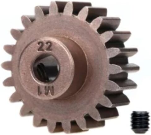 Traxxas 6495X 22-T Pinion Gear، 1.0 متري، يناسب عمود 5 مم (متوافق مع التروس الفولاذية) in Saudi Arabia