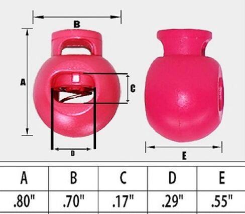 Ravenox Round Bubble Ball Cord Lock | Cord Locks for Drawstrings, Rope, Twine, Apparel Use | String Stopper for Great Outdoors | Plastic Ball Stop for Bags, Luggage | Shock Cord Lock for Cord Ends in Kuwait