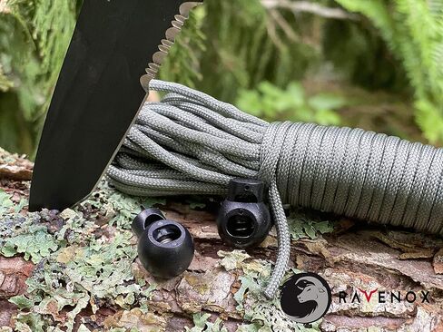 Ravenox Round Bubble Ball Cord Lock | Cord Locks for Drawstrings, Rope, Twine, Apparel Use | String Stopper for Great Outdoors | Plastic Ball Stop for Bags, Luggage | Shock Cord Lock for Cord Ends in Kuwait