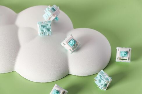 EPOMAKER Jade Blossom Mechanical Switch Set for Mechanical Keyboard, 30 Pieces 35gf Linear Switches, LY Stem & Full POM Housings, Pre-lubed, 5 Pin Switch in Saudi Arabia