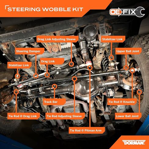 طقم إصلاح تمايل التوجيه Dorman SWS96285RD متوافق مع موديلات جيب مختارة (OE FIX) in Kuwait