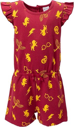 Harry Potter Gryffindor Girls French Terry Sleeveless Romper Little Kid to Big Kid in Saudi Arabia