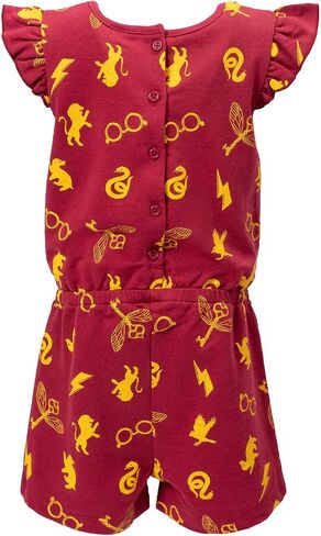Harry Potter Gryffindor Girls French Terry Sleeveless Romper Little Kid to Big Kid in Saudi Arabia