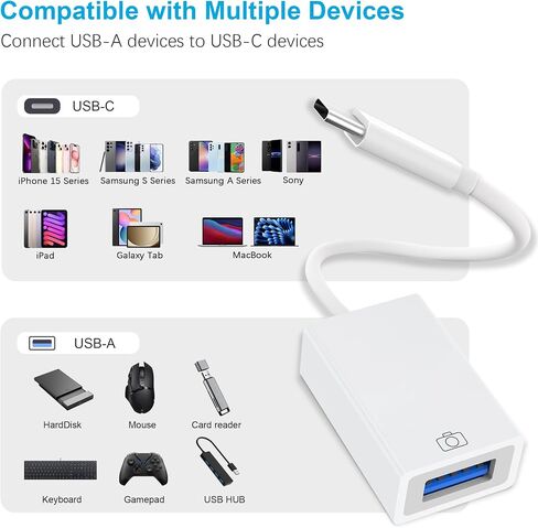 USB C SD Card Reader, USB-C Type C TF SD Memory Card with USB Camera Reader 3-in-1 Adapter Compatible with iPhone 15, Samsung Galaxy, MacBook, iPad Pro, Trail Game Camera in Saudi Arabia