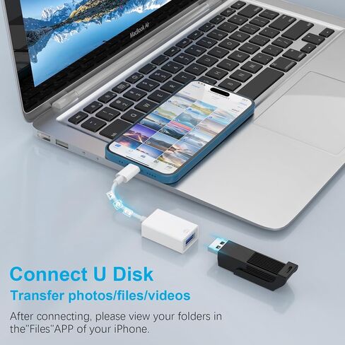 USB C SD Card Reader, USB-C Type C TF SD Memory Card with USB Camera Reader 3-in-1 Adapter Compatible with iPhone 15, Samsung Galaxy, MacBook, iPad Pro, Trail Game Camera in Saudi Arabia