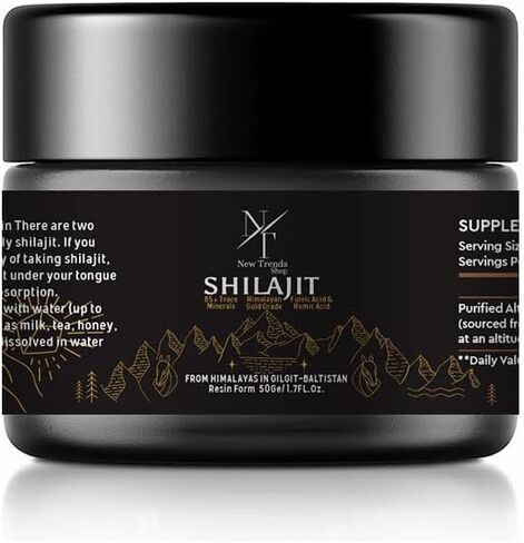 Pure Shilajit from Himalayan, 50G Shilajit Resin-500MG for Men and Women in Saudi Arabia