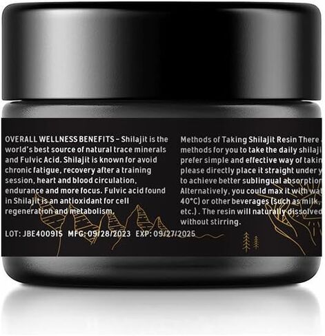 Pure Shilajit from Himalayan, 50G Shilajit Resin-500MG for Men and Women in Saudi Arabia