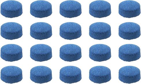 M METERXITY 20 Pack Pool Cue Tips - Billiard Cue Replacement Tip, Wear-Resistant, Apply to Pool Cues/Snooker (9mm Dia, Blue) in Kuwait