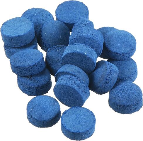 M METERXITY 20 Pack Pool Cue Tips - Billiard Cue Replacement Tip, Wear-Resistant, Apply to Pool Cues/Snooker (9mm Dia, Blue) in Kuwait