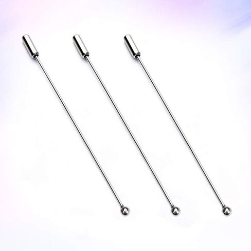 BESPORTBLE Boutineer Pin 20pcs 90MM Metal Corsage Pin Brooch Stick DIY Handmade Boutonniere Head with Clutches Jewelry Making Supplies for Women Ladies Bouquet Holder in Saudi Arabia
